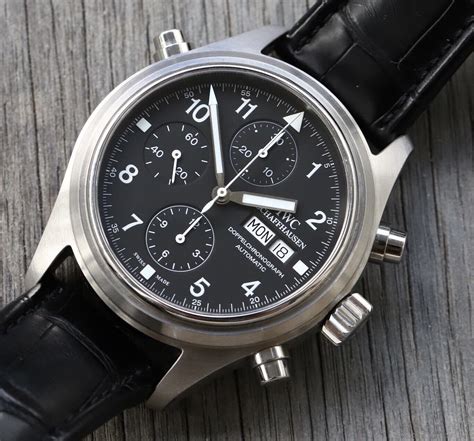 iwc 372913|IWC Schaffhausen Pilot's Watch Doppelchronograph Ref. 3713.